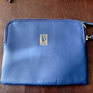 Brand New Mark & Graham initialed Cosmetic Case - Initial “KSL”